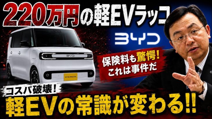激安220万円のBYD新型EVに隠された罠！少し擦っただけで修理費200万超え＆保険料は高級外車クラスの絶望