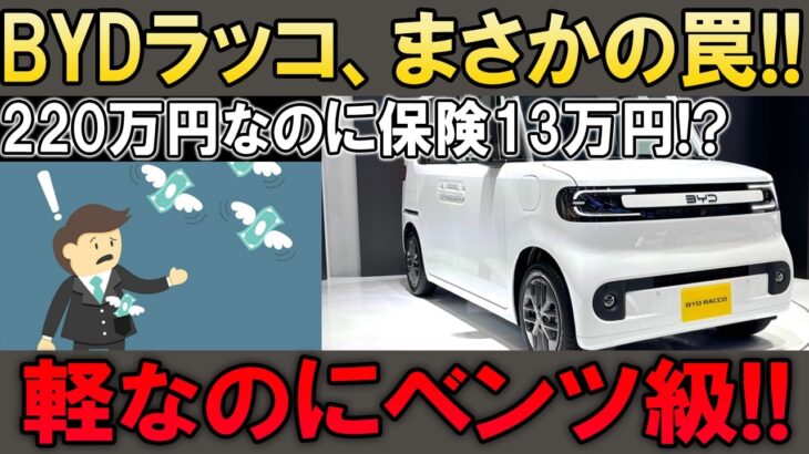 BYDラッコ、買った瞬間に地獄!? 220万円なのに保険13万円…まさかの高級車級!!