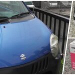 車のバッテリー交換、車両はスズキツイン
