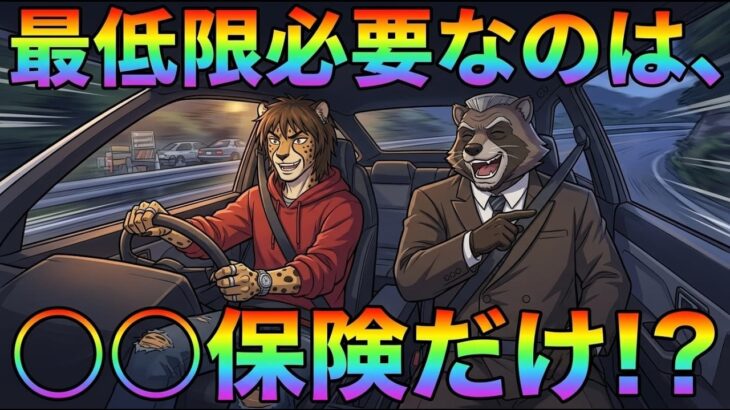【無駄】自動車保険を安くしろ！不要な特約は排除せよ！！