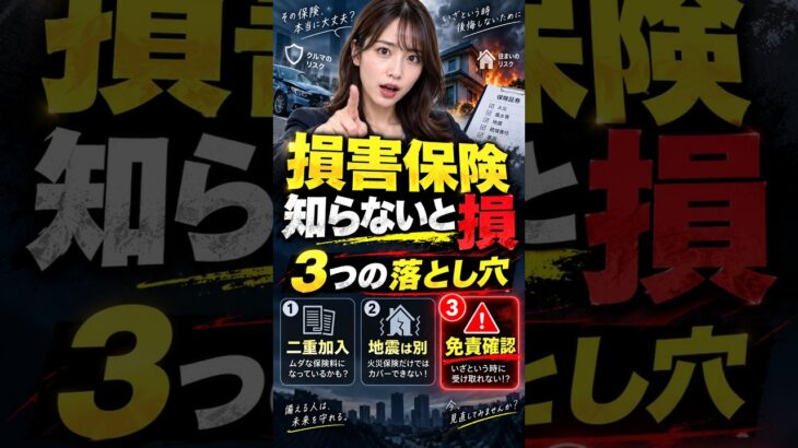 【知ってましたか？】損害保険これ確認してないとヤバイ3つのこと