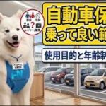 自動車保険で乗って良い人の範囲は？その2[使用目的と年齢制限のお話]