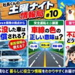大雨で車が水没！車両保険は使える？／白い実線は車線変更できる？【土曜ナイト情報局#10】