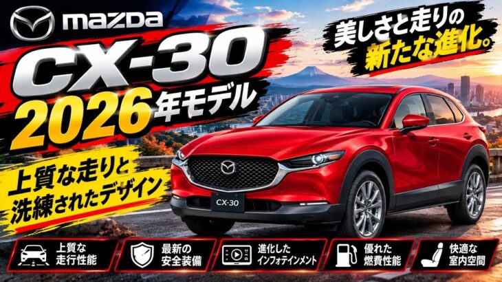 ついに公開!2026年 マツダ CX-30 完全解説 | AJ AutoReviews