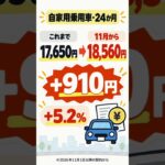 車持ってる人へ🚗 11月から自賠責保険料が上がります #Shorts #自賠責 #車検 #固定費削減