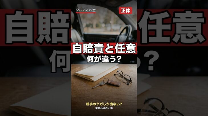 自賠責と任意保険、実は“出る範囲”が全然違う正体 #shorts