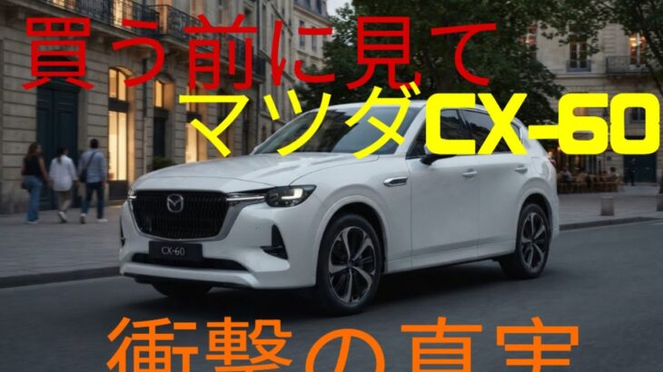 ついに登場!マツダCX-60 2026年モデル徹底解説、これが新時代のプレミアムSUVだ