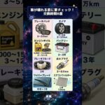 車が壊れる前に要チェック！交換時期8選                           #車 #車のメンテナンス #自動車