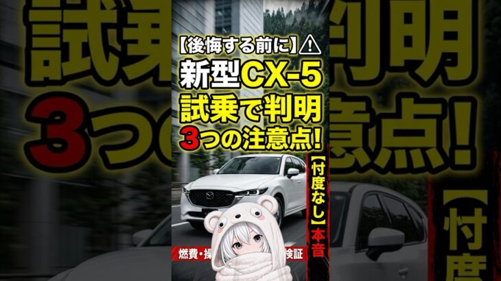 【後悔する前に】新型 CX-5 試乗して分かった3つの注意点！ Mazda CX5 review