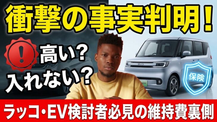 【衝撃の事実】BYDの保険料は本当に高い？ラッコ検討者必見の裏側