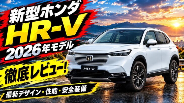 ついに解禁！2026年ホンダHR-V 徹底レビュー – 進化した内装と走行性能を全公開