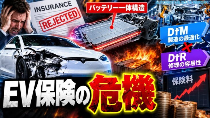 【愛車が突然全損】床下の擦り傷1つで「保険拒否の鉄くず」になるEVの不都合な真実…損保が一斉撤退、テスラ料率クラス17指定と修理不能の罠とは？