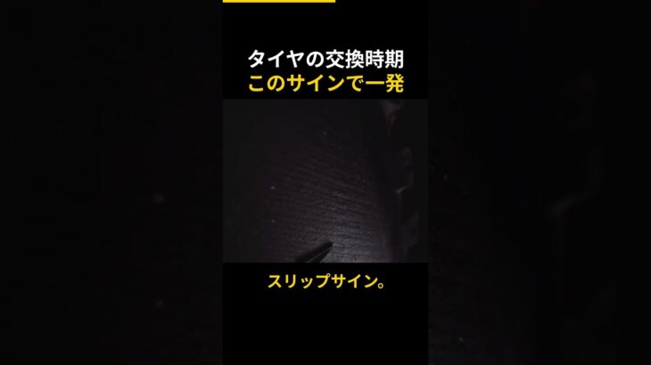 タイヤの交換時期、このサインひとつでわかる方法