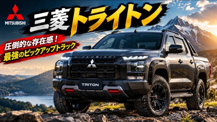 三菱トライトン 🚙🔥圧倒的な存在感！最強のピックアップトラック 三菱トライトン 🚙🔥圧倒的な存在感！最強のピックアップトラック
