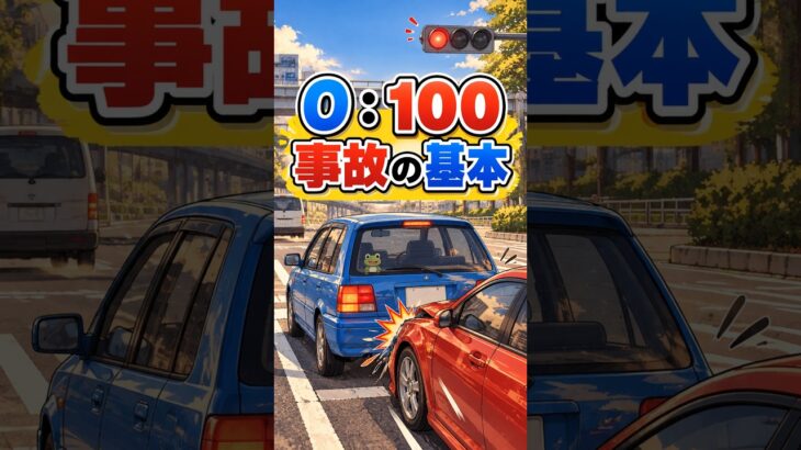 ０：１００事故の基本#0対100 #交通事故 #自動車保険