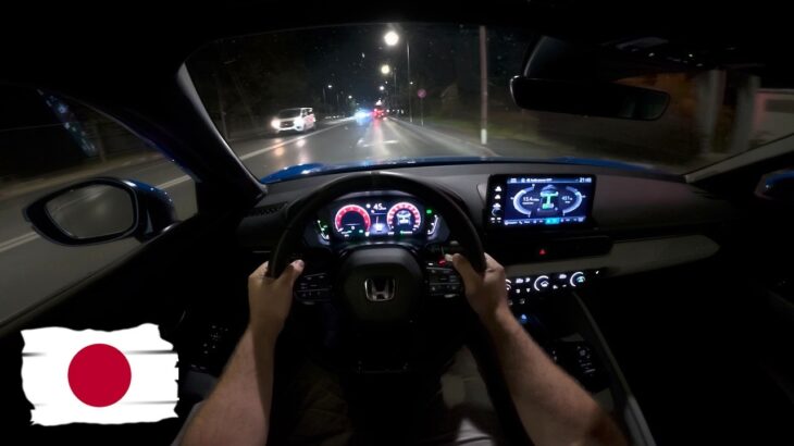 ホンダ プレリュード 2026 夜間試乗 POV｜フル LED ヘッドランプを暗闇でテスト