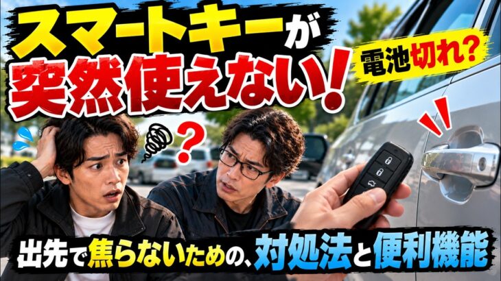 【元開発者が解説】スマートキーが電池切れで反応しない時にドアを開けて車を動かす方法