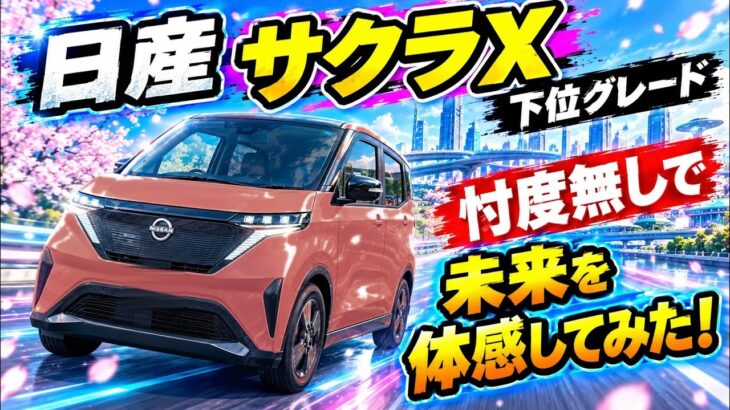 忖度なし！日産 サクラ X（前期型）に試乗！新型との違いと乗り味を本音でレビュー