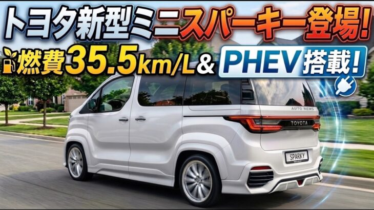 【ついに公開!】2027年 トヨタ ミニスパーキー 新型 — 燃費35.5km/Lと次世代PHEV技術を徹底レビュー!