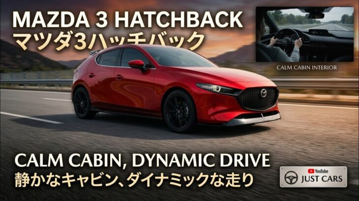 ついに公開！マツダ3ハッチバックを徹底レビュー｜デザイン・走り・内装・燃費を本音で解説【Just Cars AutoReviews】