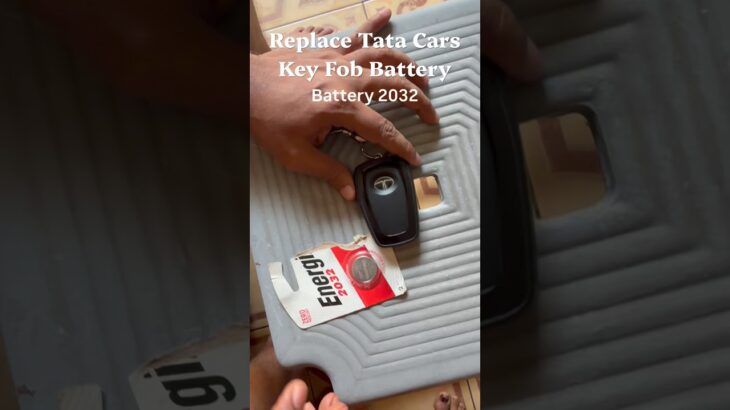 How to Replace Tata Cars Key-fob Battery #shorts