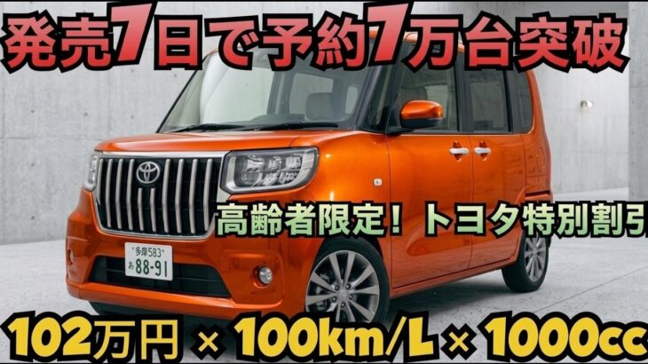 ついに公開！トヨタの新型ターボ軽自動車 — 価格わずか102万円！日本の軽自動車市場を変える一台