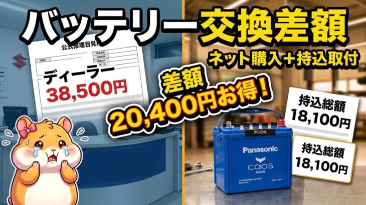 アイドリングストップ車のバッテリーは3年が限界！？型番の正しい見方・端子の罠と持ち込みで安く交換する全手順