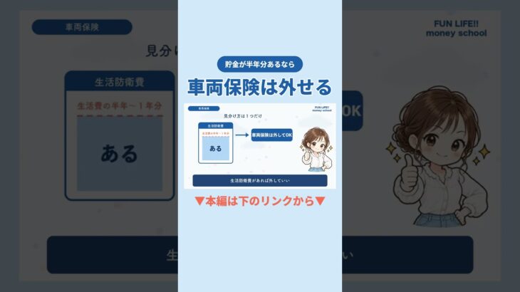 車両保険、外していいお家の見分け方は１つだけ【自動車保険】