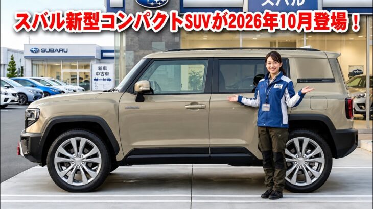 【ついに公開】2026年新型スバル・コンパクトSUVが登場！驚異の低燃費・最強の安全性能・本格オフロード性能を徹底解説