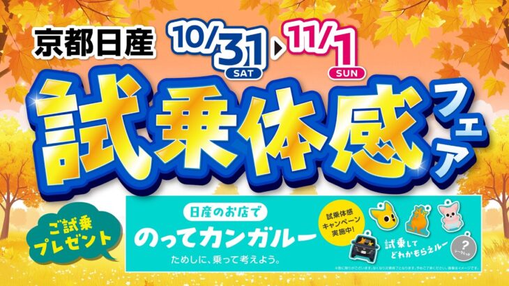 2026年10月31日-11月1日　試乗体感フェア　～特典～